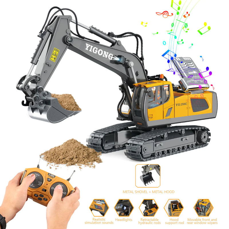 🚜 Vehículos de Construcción RC 2.4G – El Regalo Perfecto de Navidad