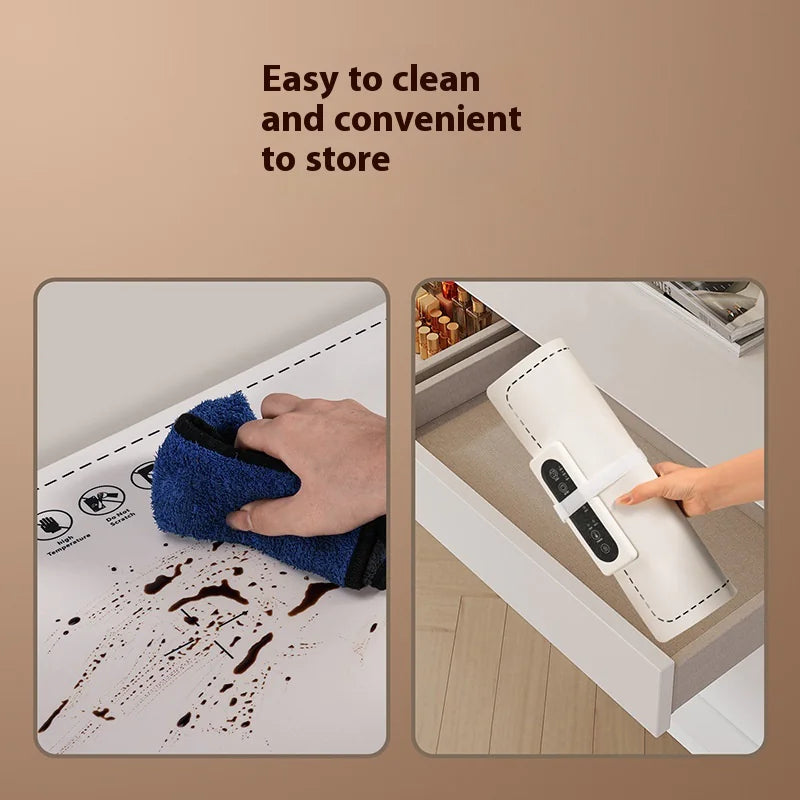 InnovaHeat™ Tapete térmico plegable para comida caliente