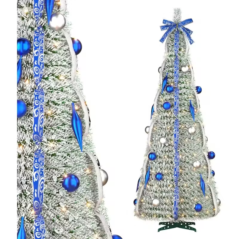 Árbol de Navidad Retráctil con Luces LED