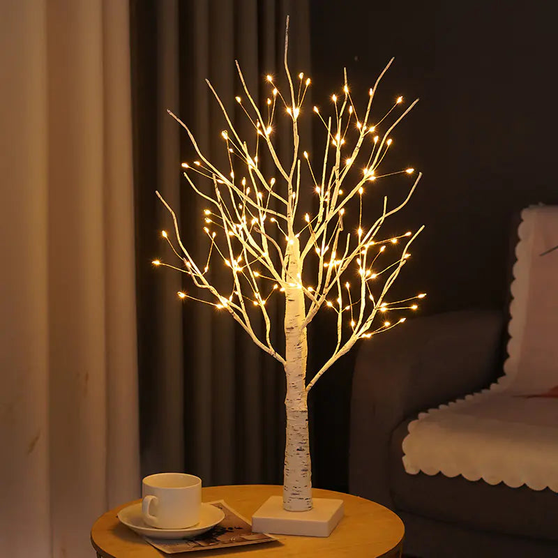 Lámpara Árbol LED Brillante – Iluminación Cálida y Elegante para Navidad y Hogar